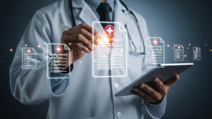 Një profesionist shëndetësor në një mjedis klinik të ndriçuar